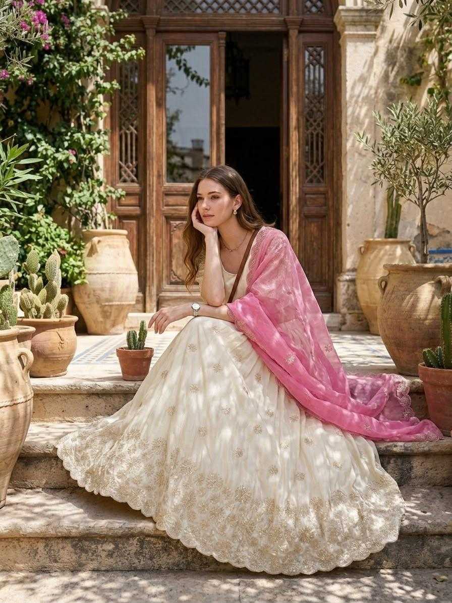 Tissue Silk Designer Lehenga