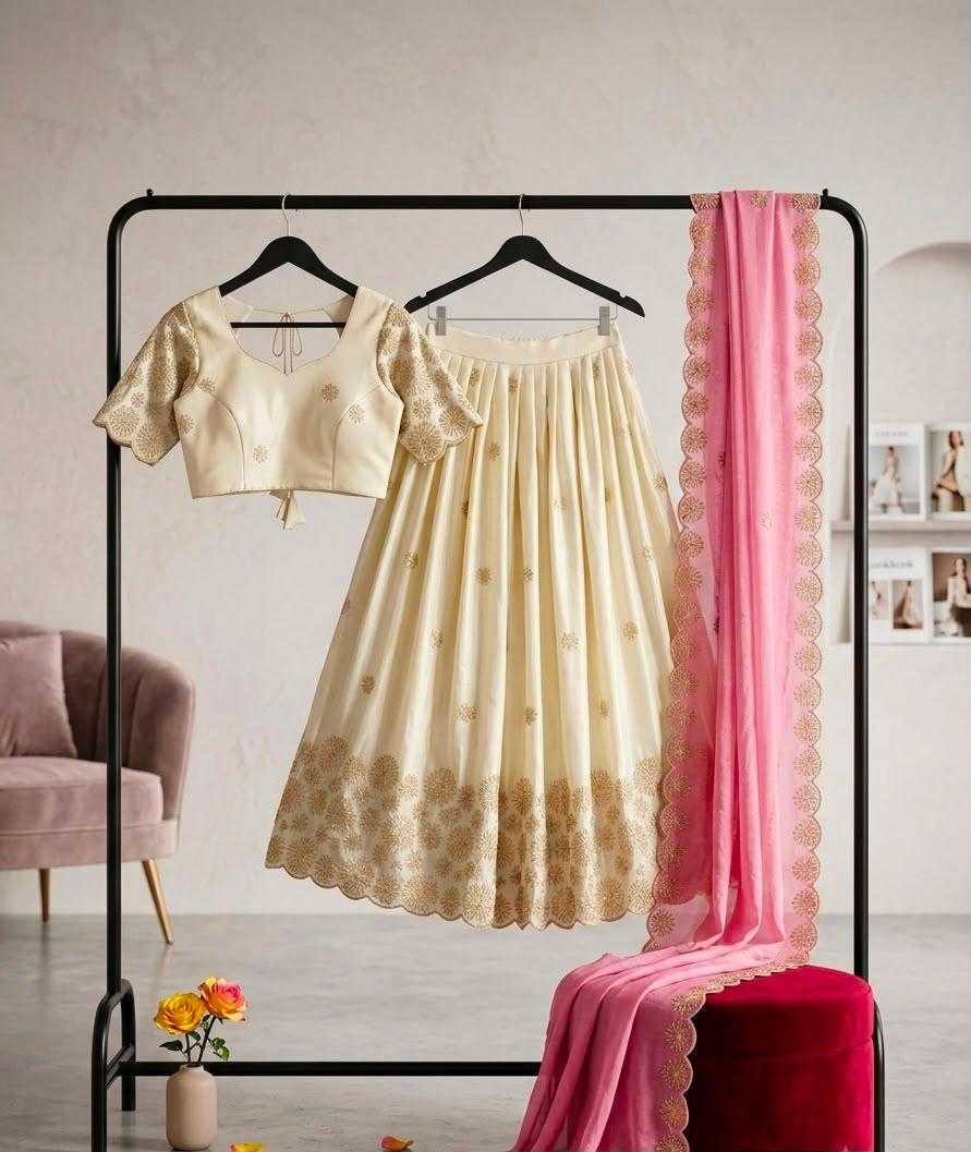 Tissue Silk Designer Lehenga