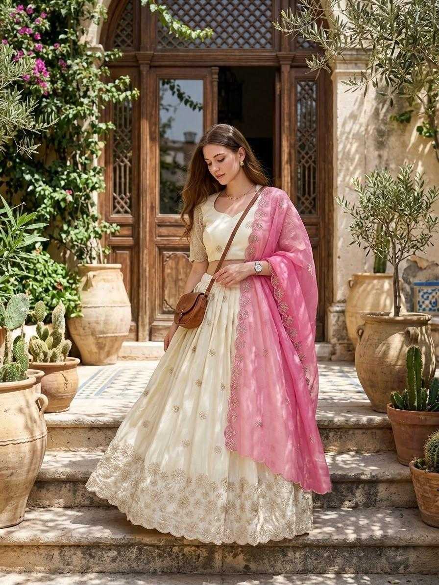 Tissue Silk Designer Lehenga