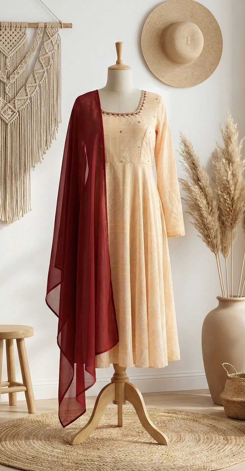 Faux Georgette Anarkali Gown