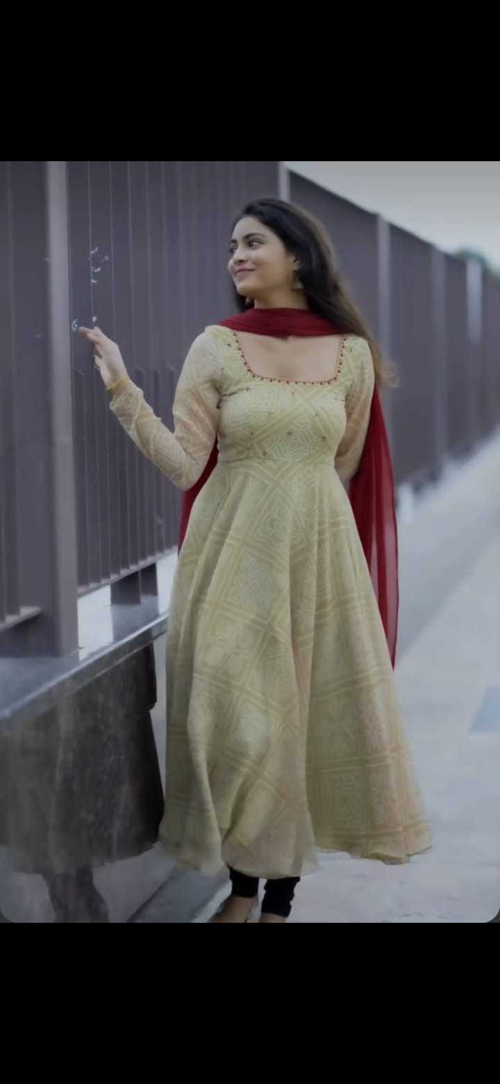 Faux Georgette Anarkali Gown