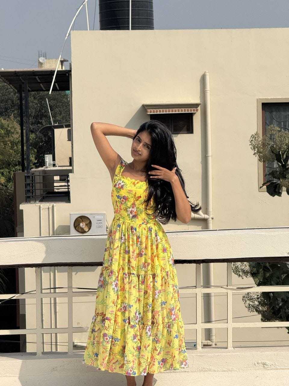 Chiffon Printed Gown