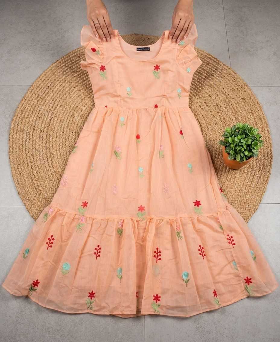 Chanderi Cotton Maxi Dress 225