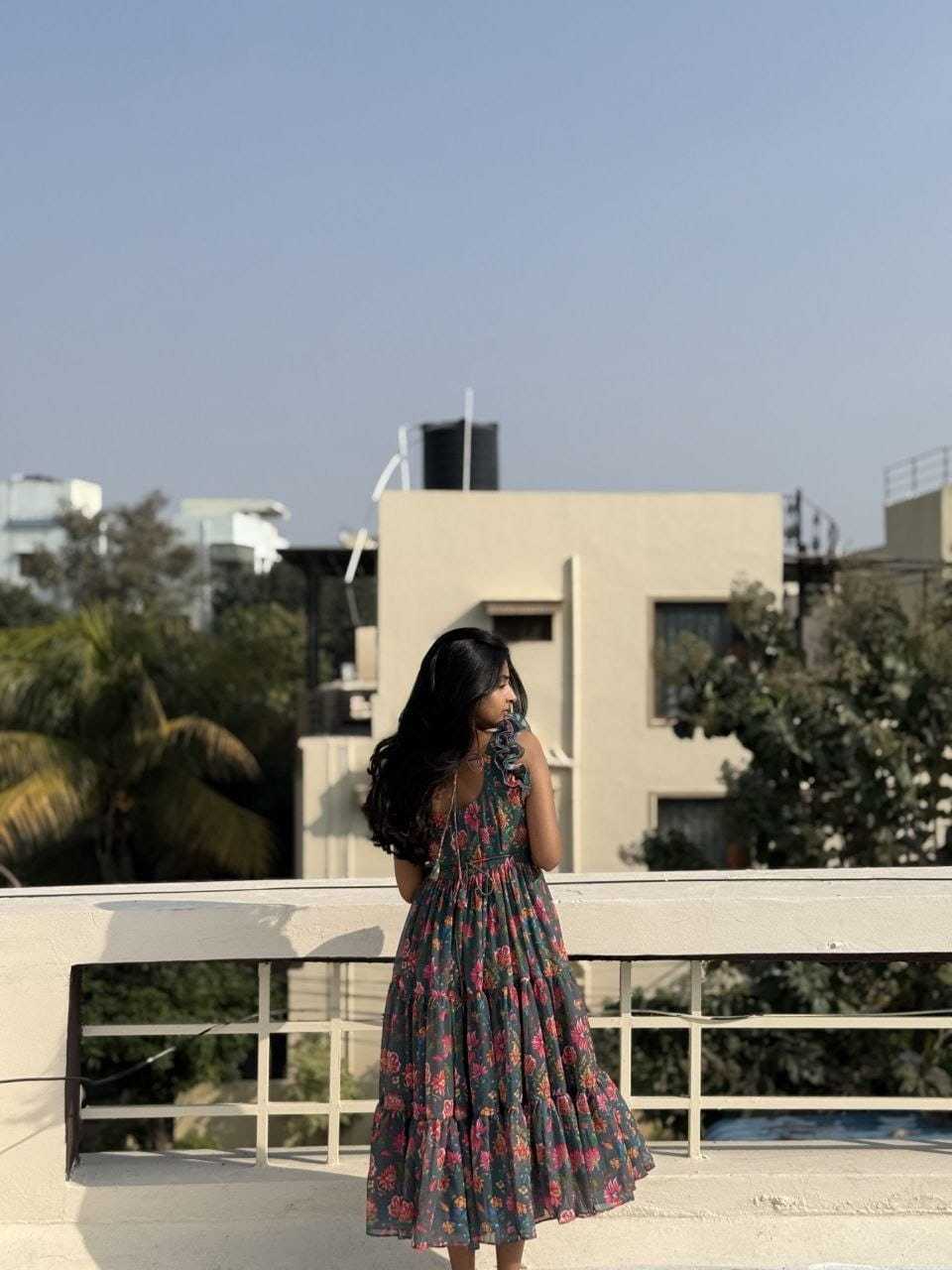 Chiffon Embroidery Gown