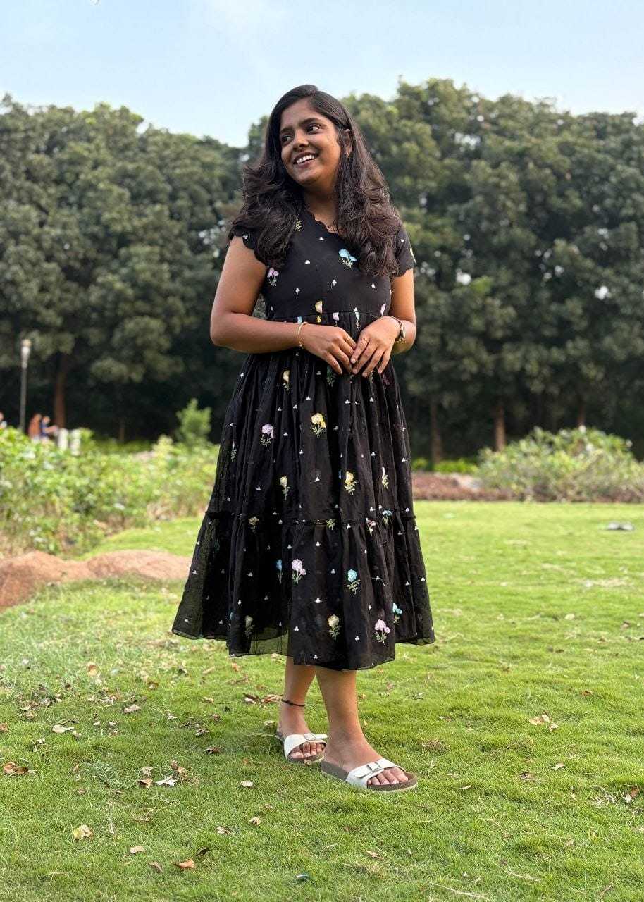 Chanderi Cotton Maxi Dress 239