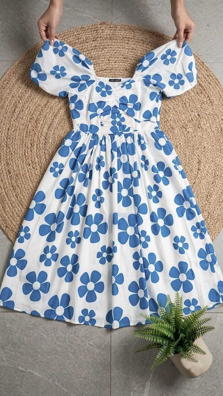 Cotton Printed Gown