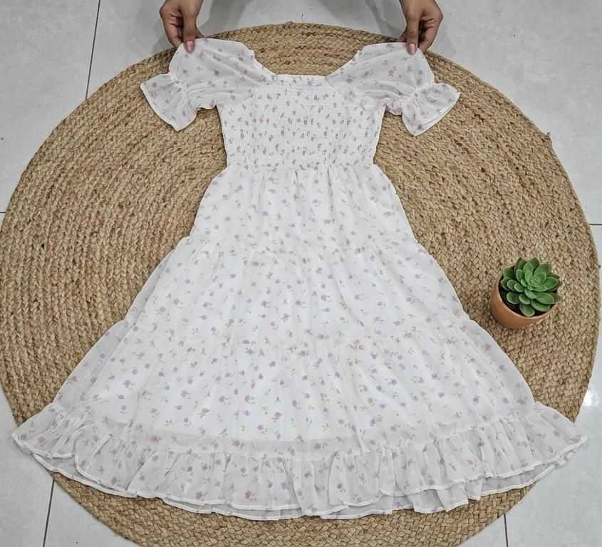 Chiffon Printed Gown