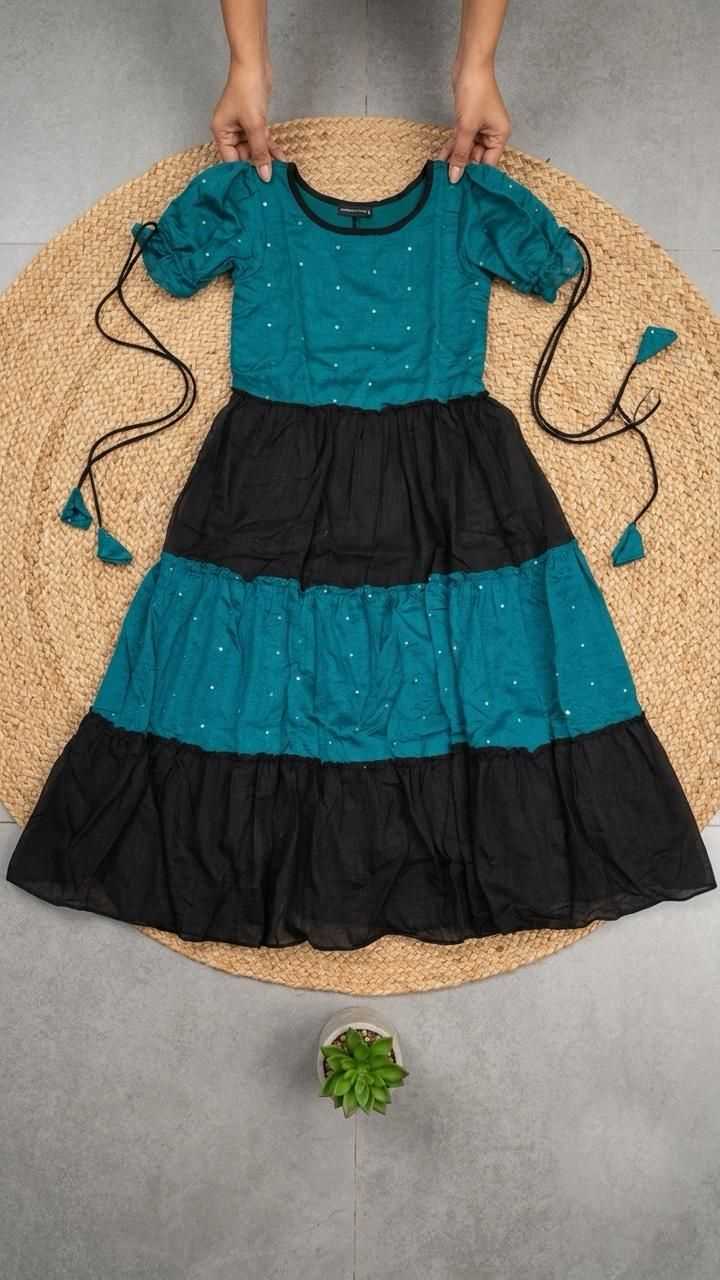 Vichitra Silk Designer Gown
