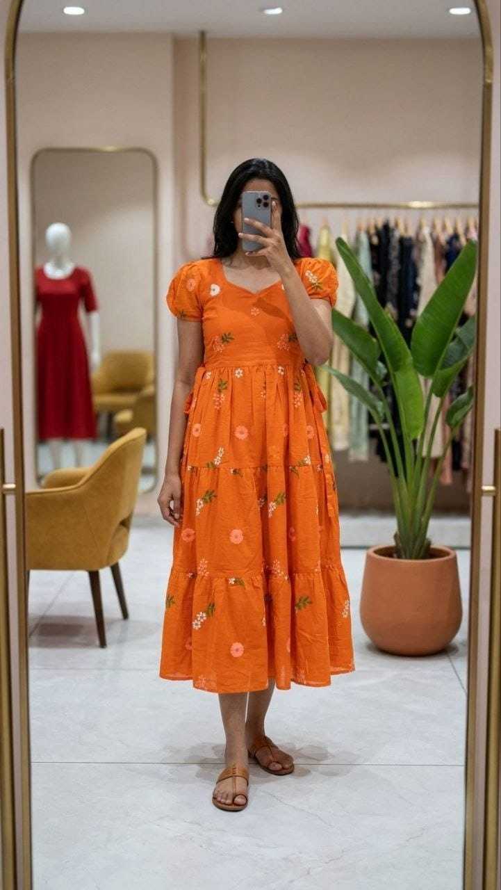 Chanderi Cotton Fancy Gown