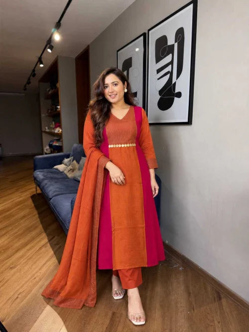 Chanderi Silk Party Wear Suit