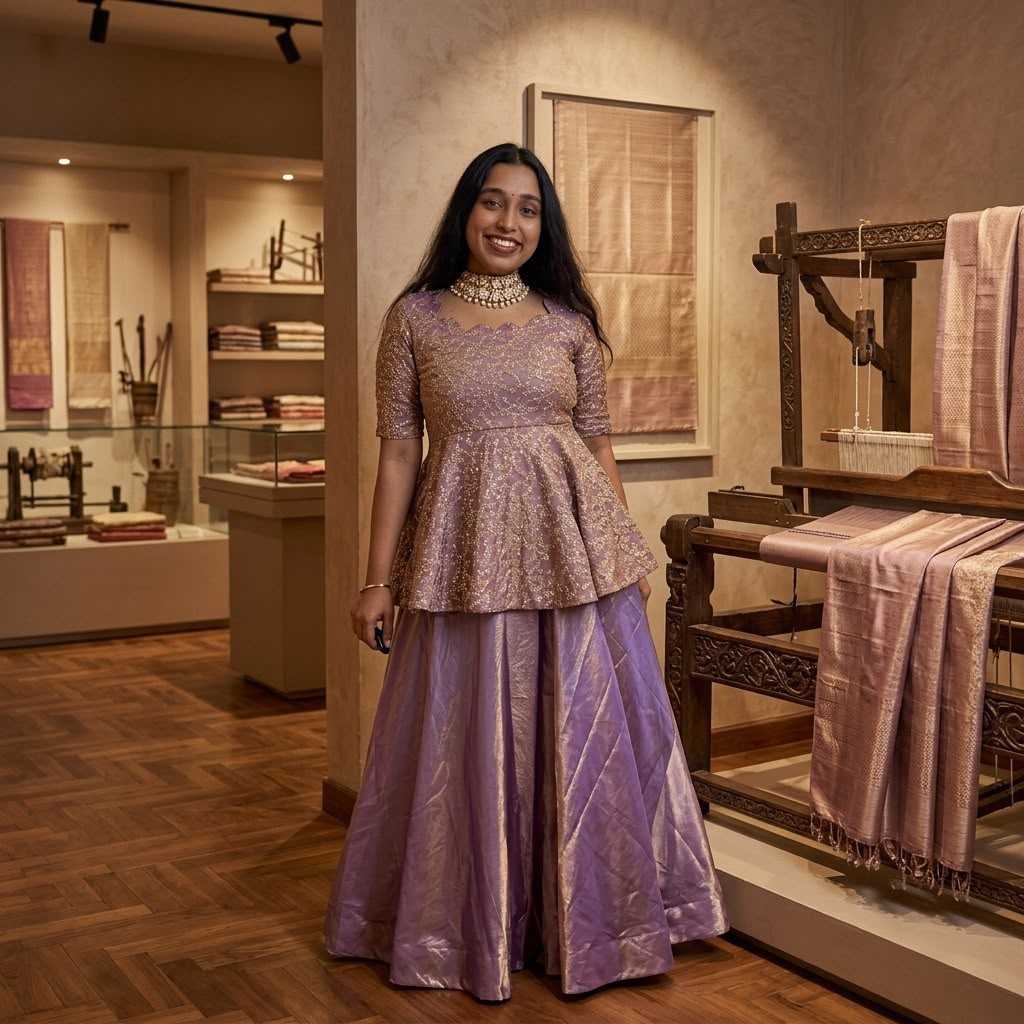 Aban Space Silk Party Wear Kurti