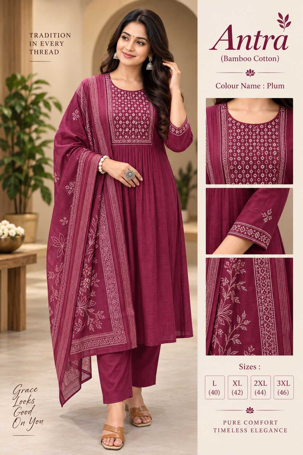 Antra Cotton Party Wear Kurti