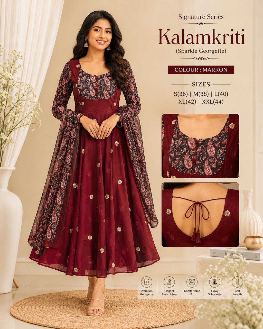 Athiya Rangoli Silk Cotton Suit