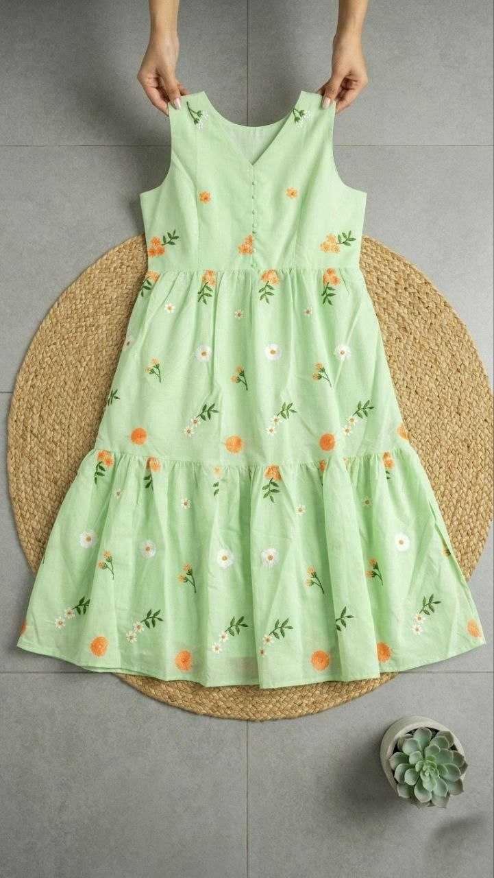 Chanderi Cotton Fancy Gown