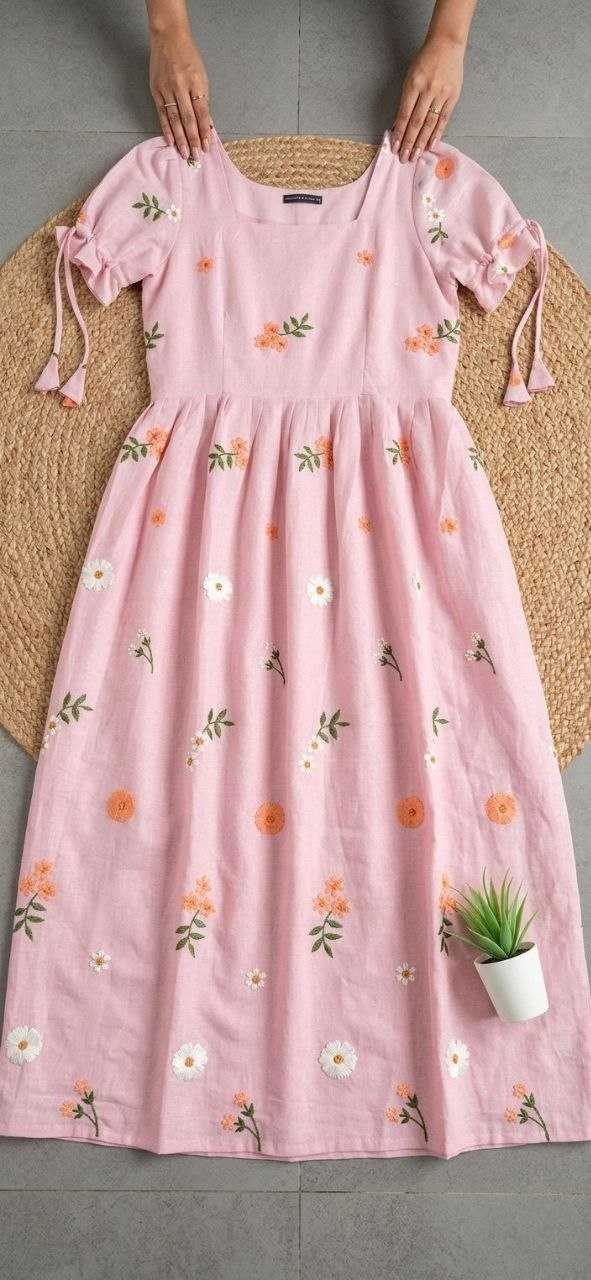 Chanderi Cotton Fancy Gown