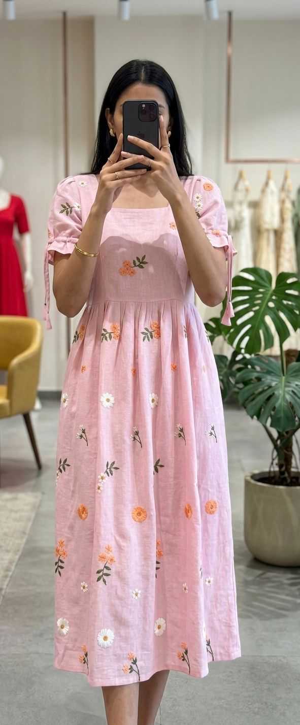 Chanderi Cotton Fancy Gown