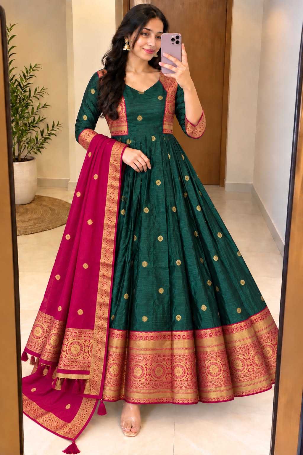 Before Silk Cotton Suit