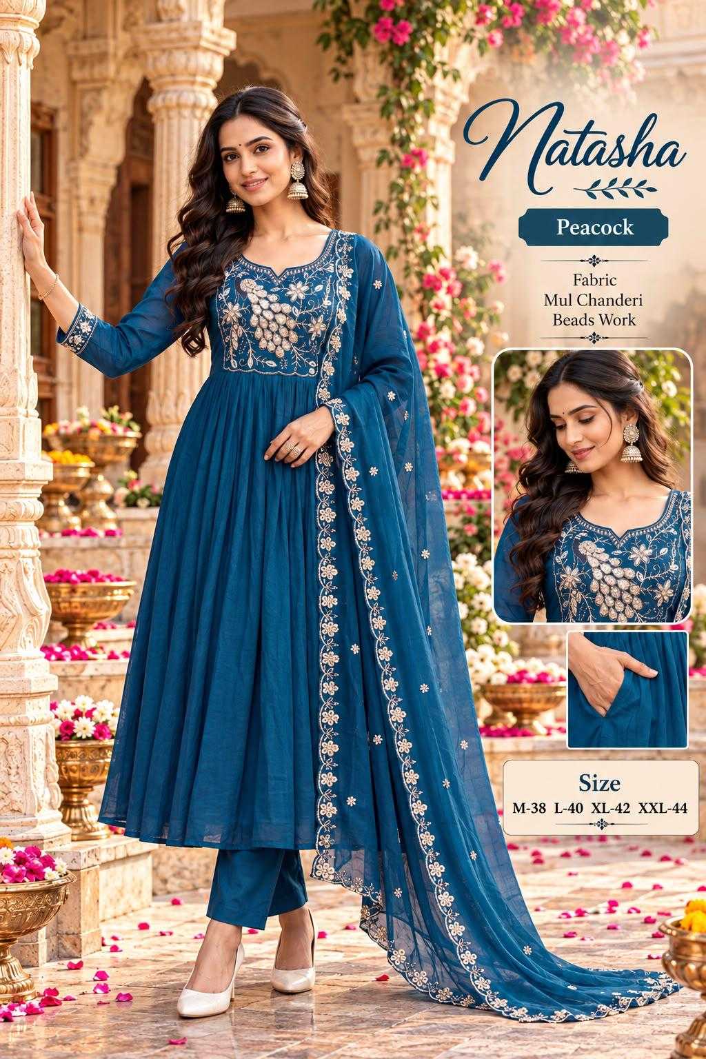 Best Chanderi Cotton Embroidery Suit