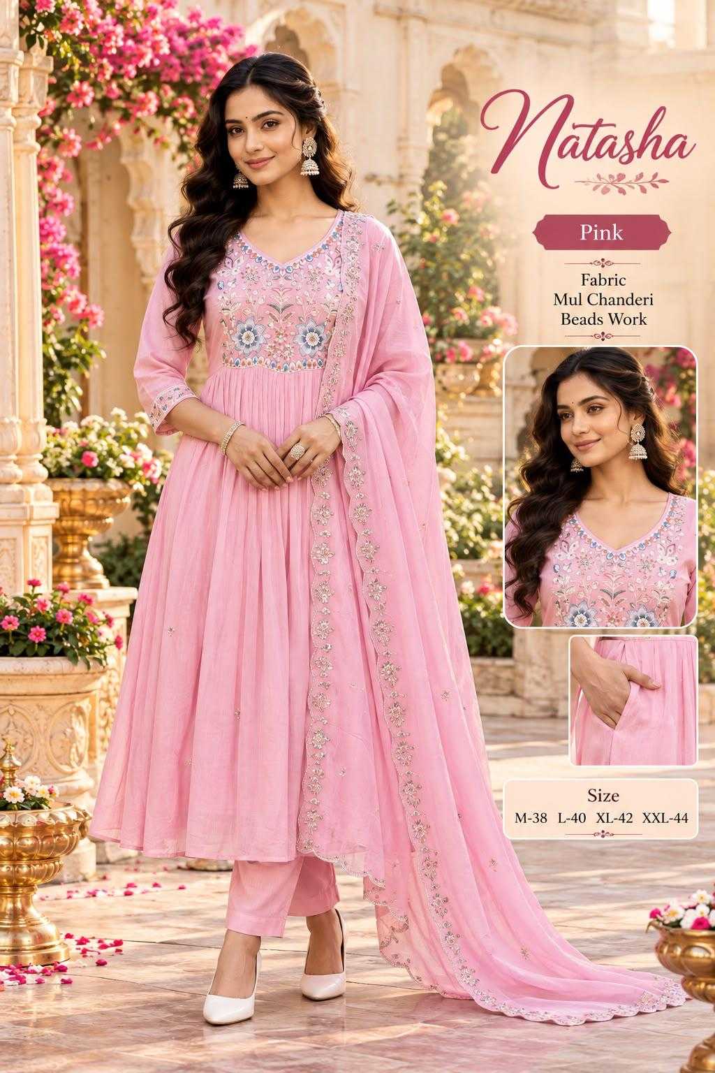 Best Chanderi Cotton Embroidery Suit