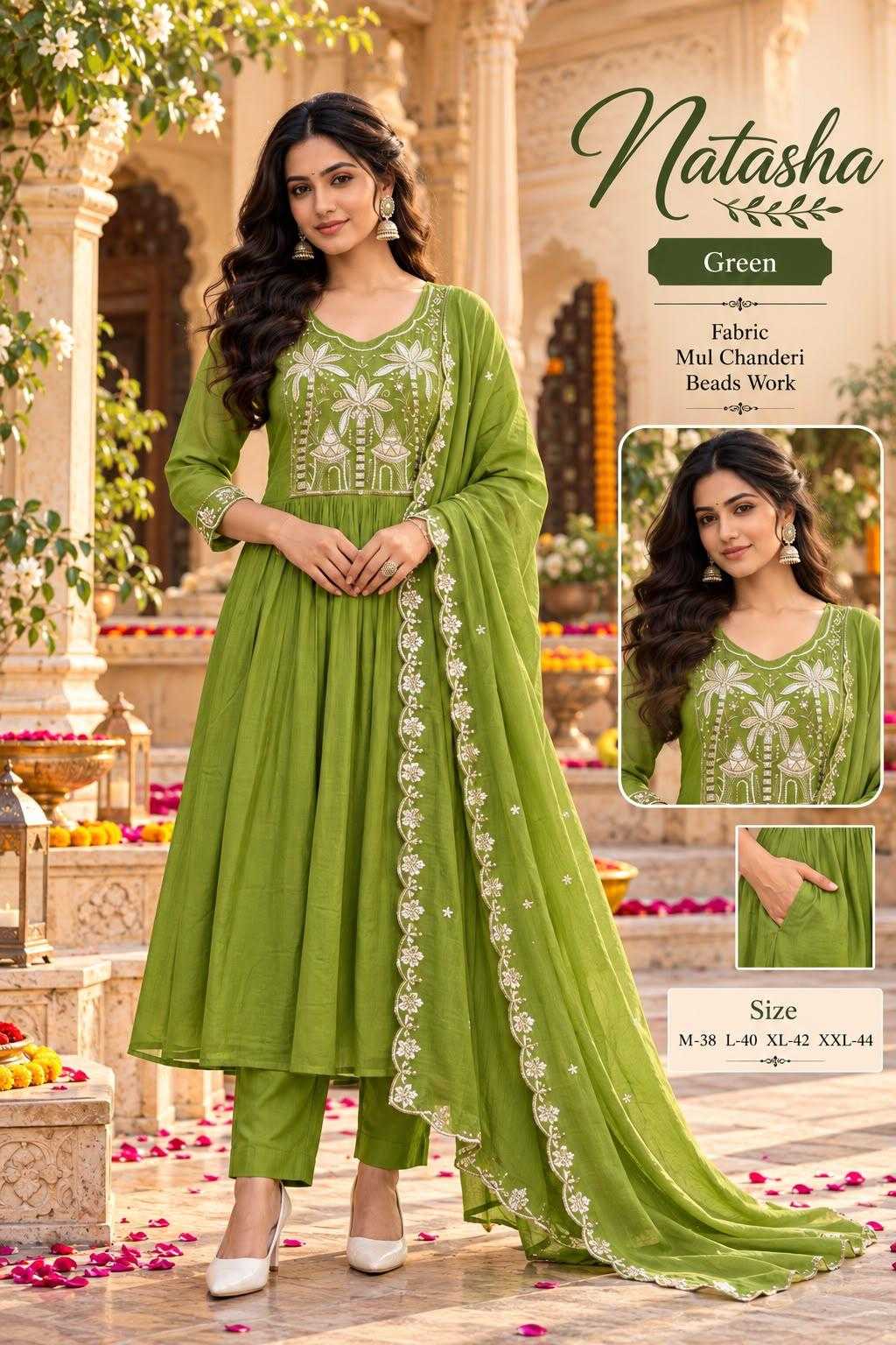 Best Chanderi Cotton Embroidery Suit