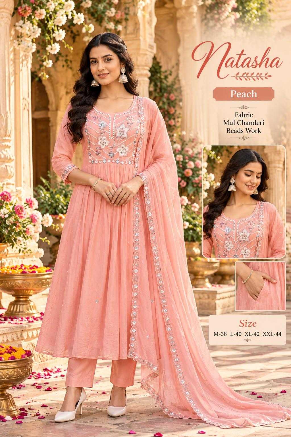 Best Chanderi Cotton Embroidery Suit
