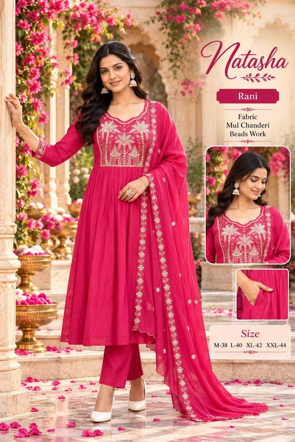 Best Chanderi Cotton Embroidery Suit