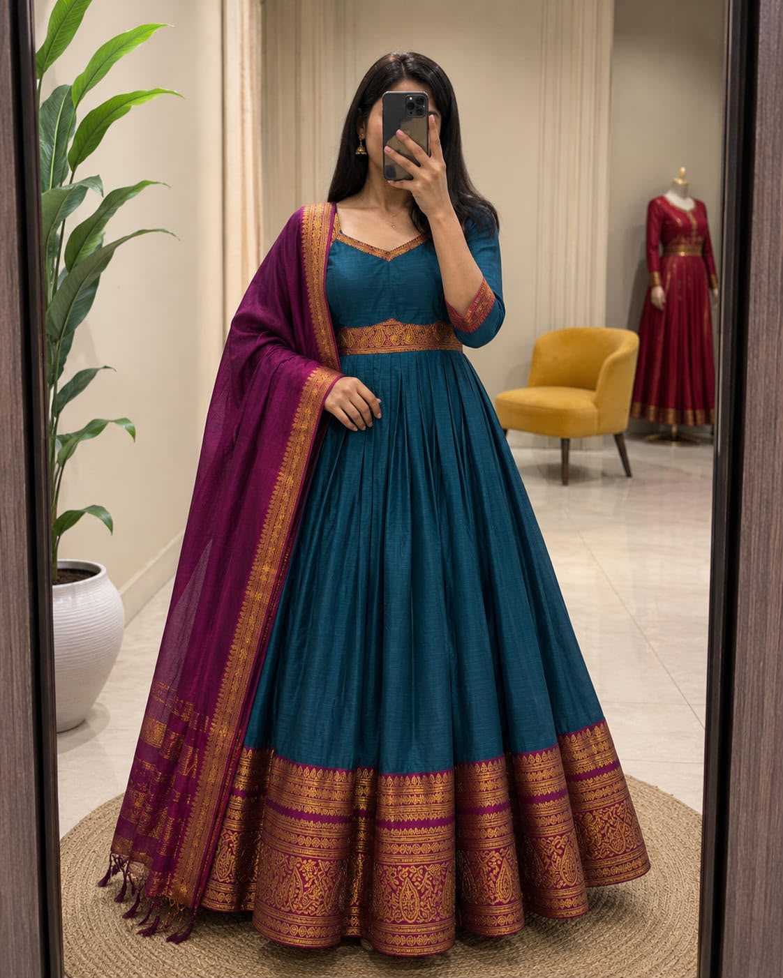 Bloo Cotton Party Gown