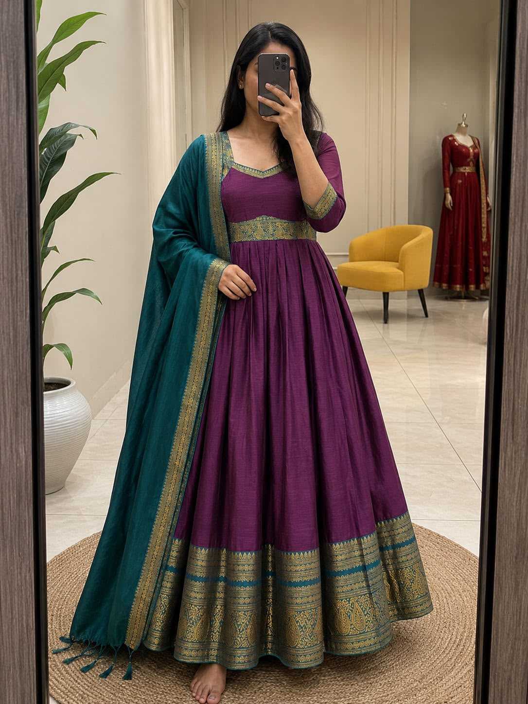 Bloo Cotton Party Gown