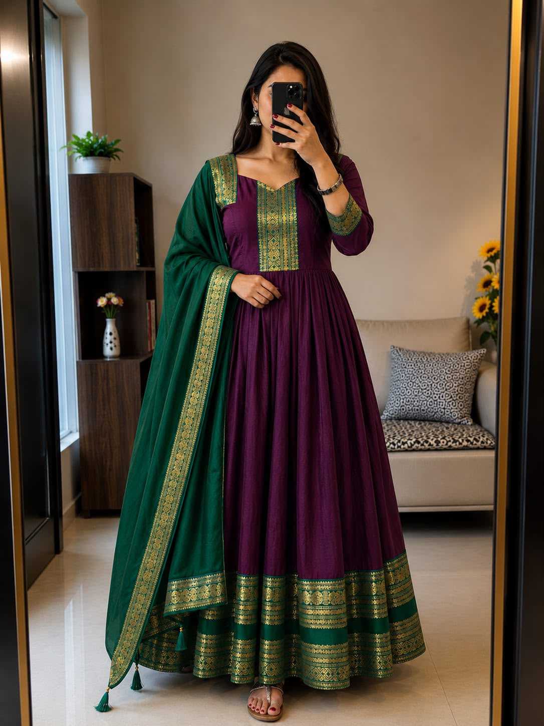 Bloo Cotton Party Gown