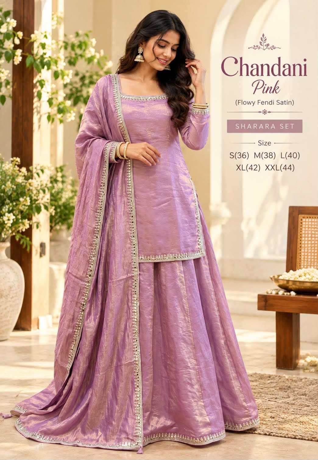 Chandani Space Silk Embroidery Suit