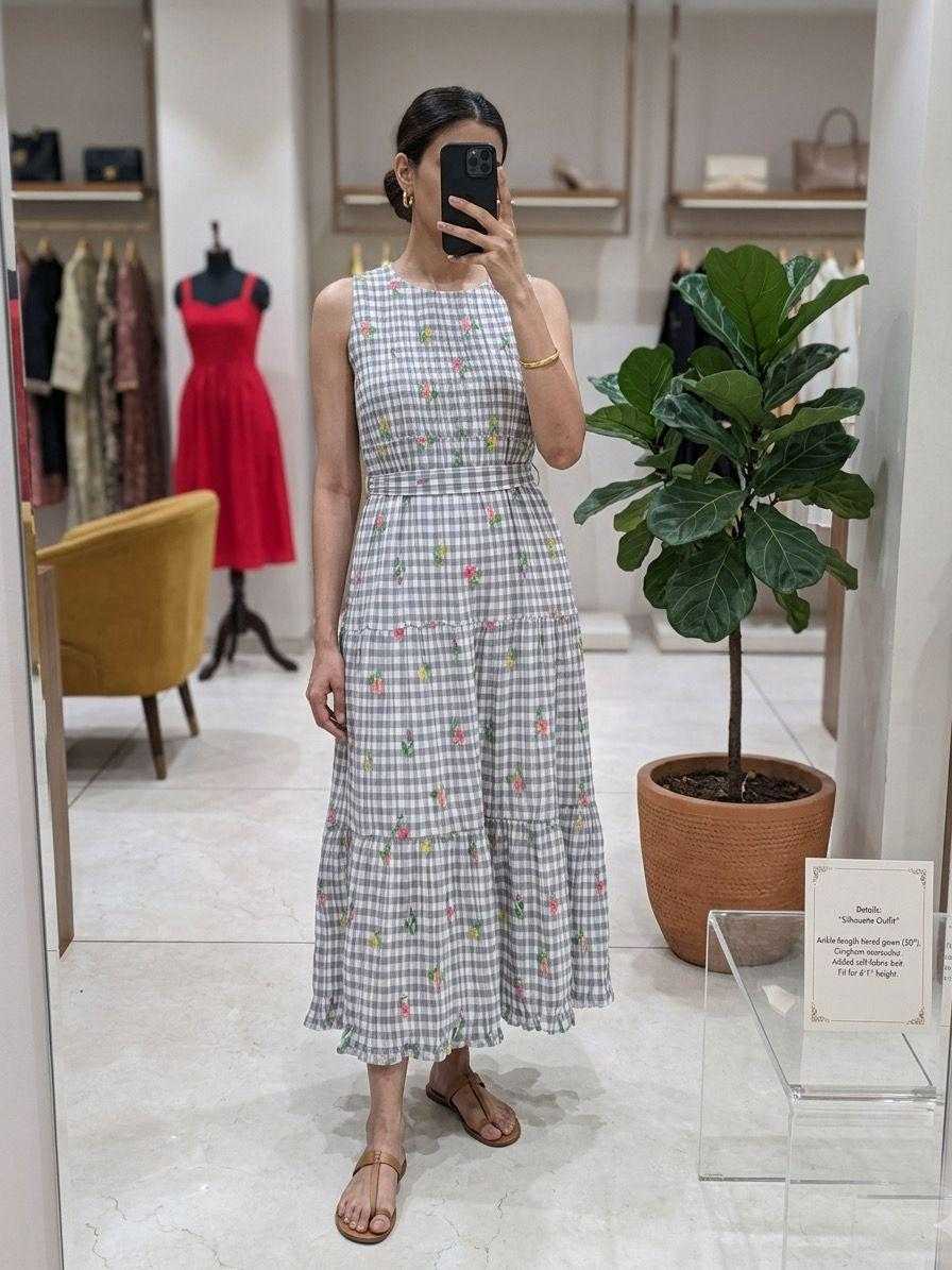 Charm Cotton Designer Dress