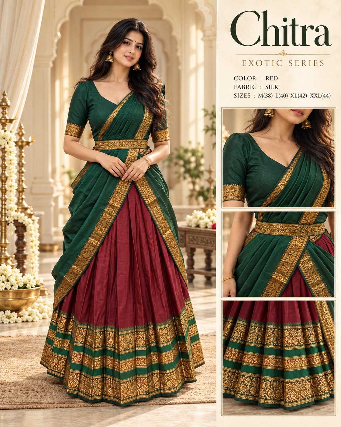 Chitra Cotton Designer Lehenga