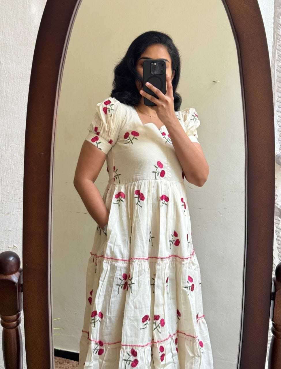 Chanderi Cotton Fancy Gown