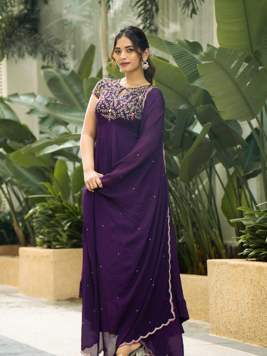 Diya Georgette Embroidery Suit