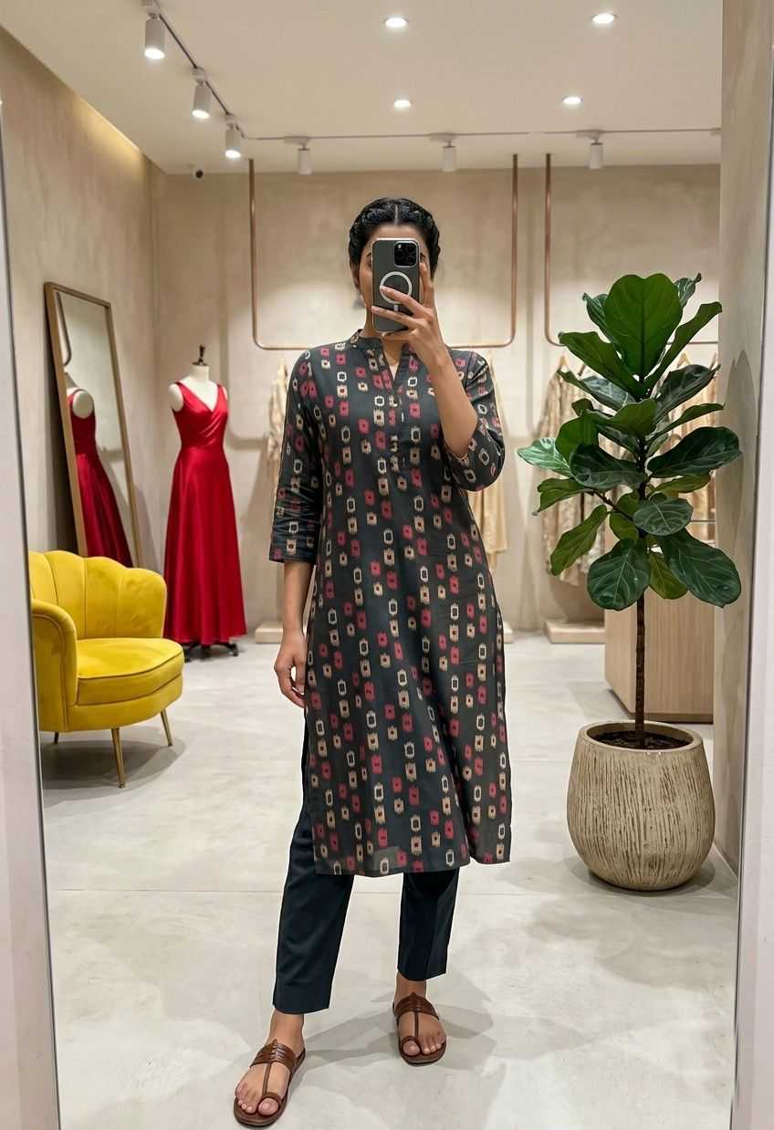 Evara Cotton Designer Kurti