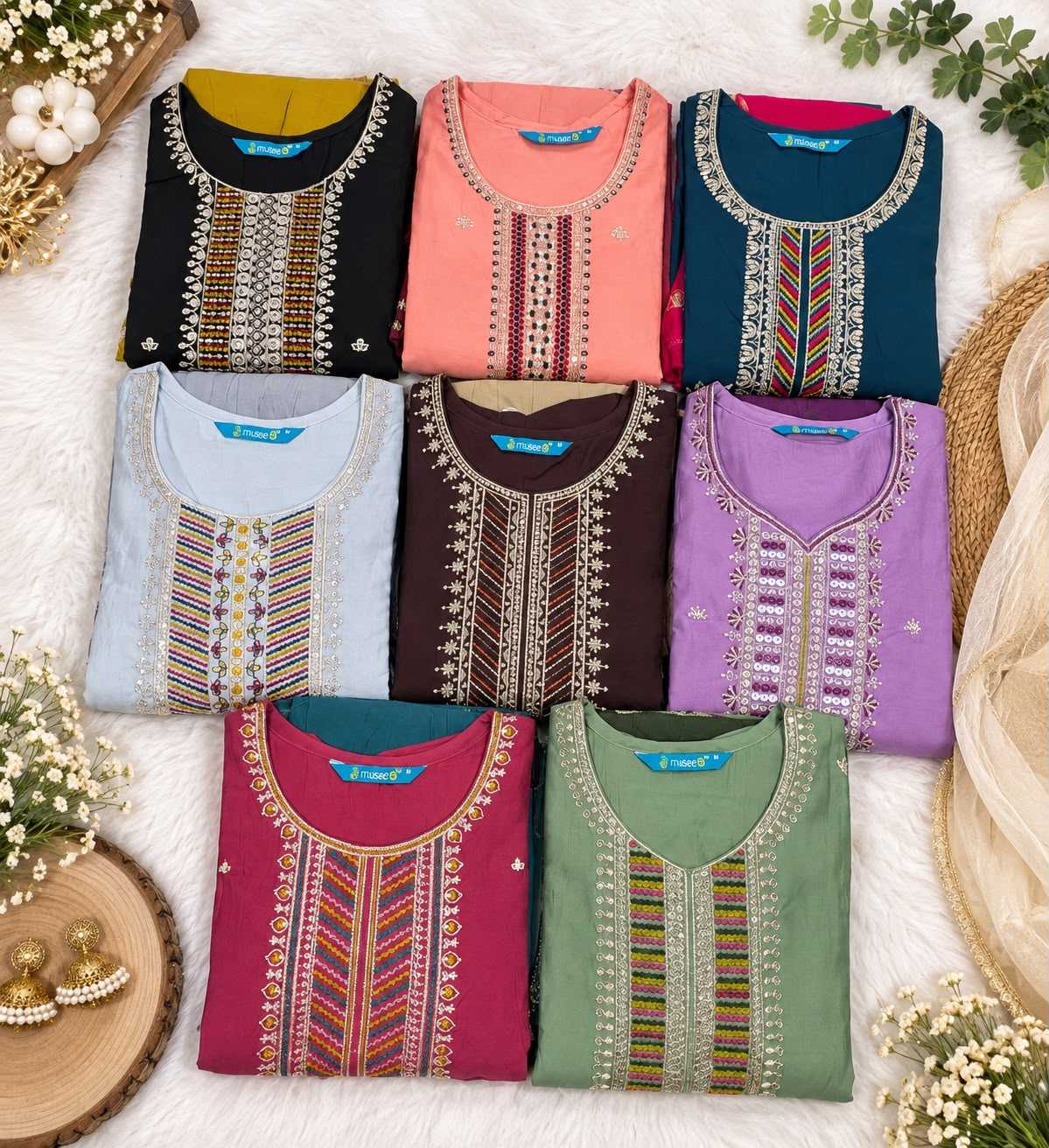 Forta Heavy Roman Silk Embroidery Suit