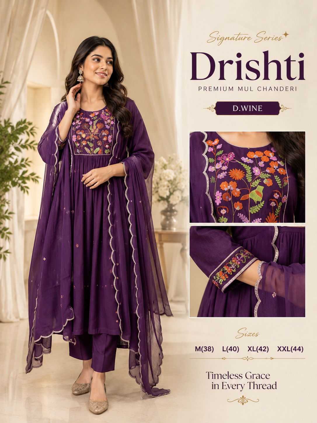 Grams Chanderi Silk Festive Kurti