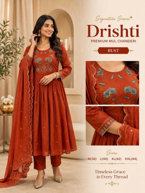 Grams Chanderi Silk Festive Kurti