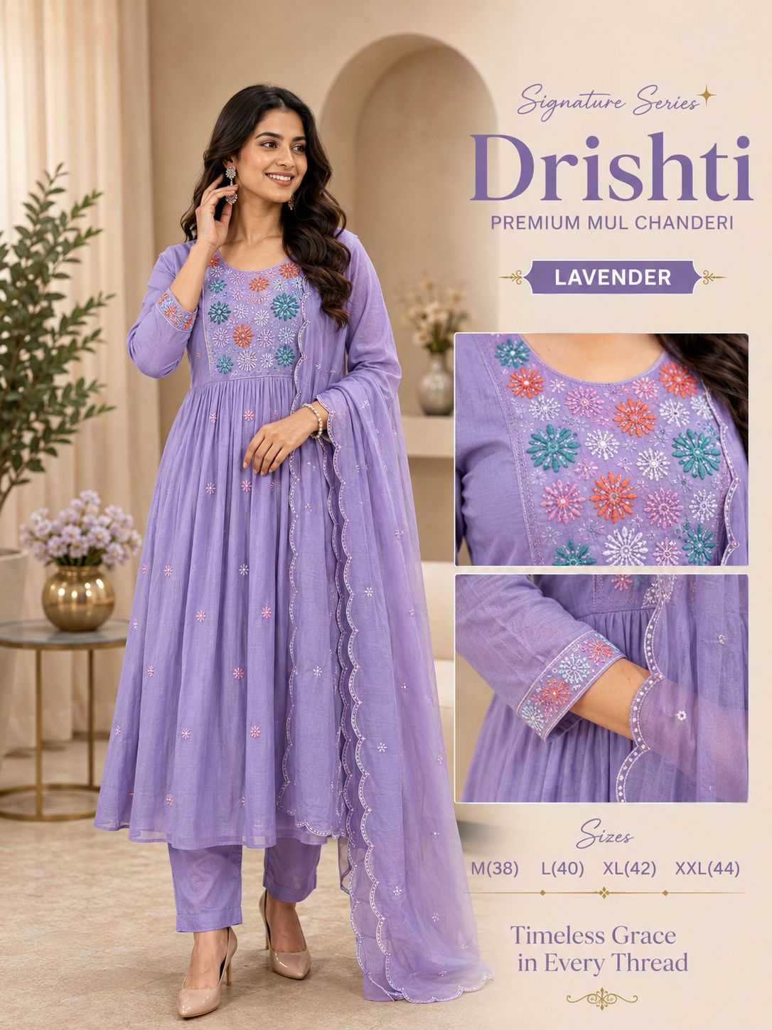 Grams Chanderi Silk Festive Kurti