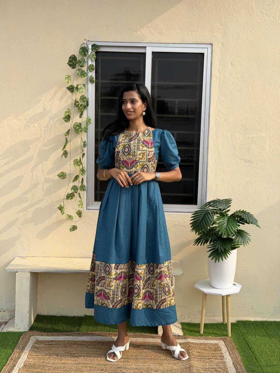 Indu Slubby Casual Dress
