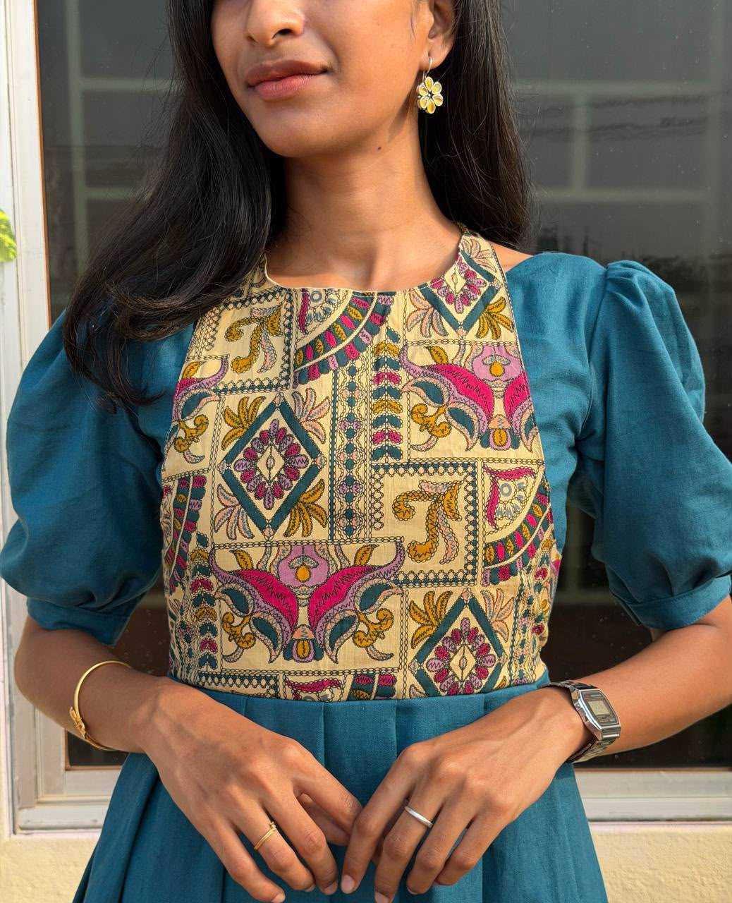 Indu Slubby Casual Dress