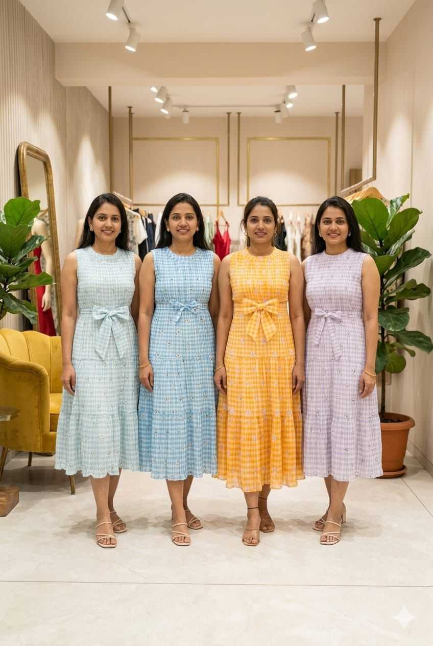Isabella Cotton Designer Dress