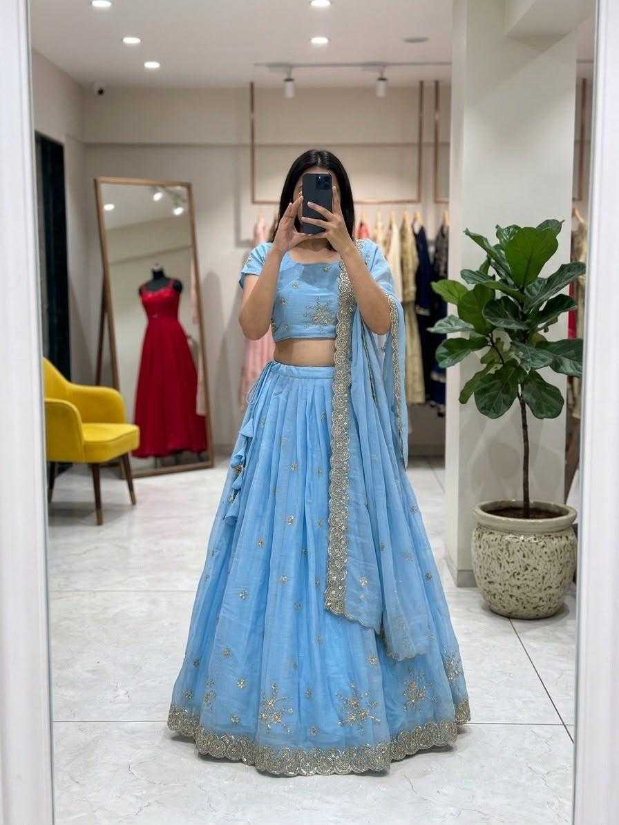 Ishwari Crush Silk Designer Lehenga