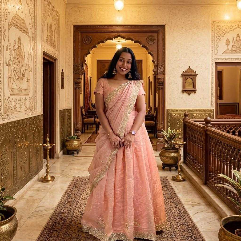 Ishwari Crush Silk Designer Lehenga