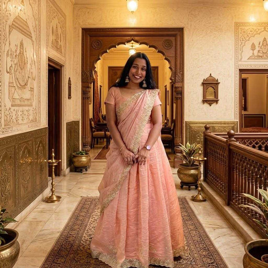 Ishwari Crush Silk Designer Lehenga