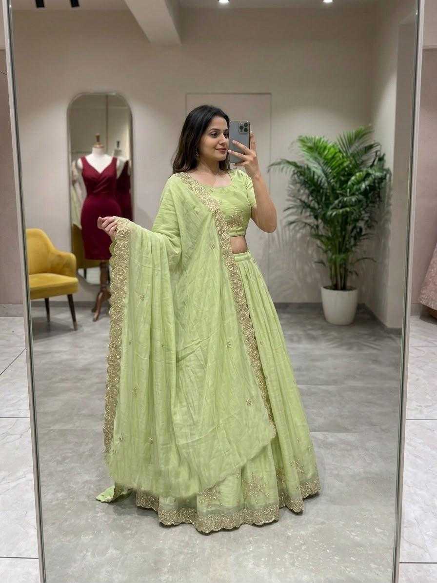 Ishwari Crush Silk Designer Lehenga