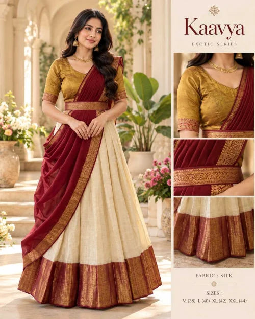 Kaavya Cotton Traditional Lehenga