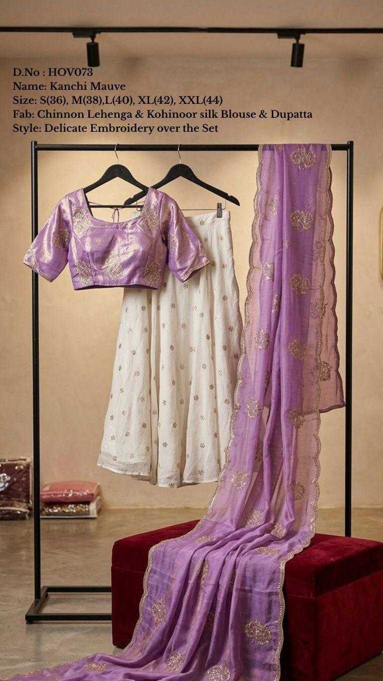 Kanchi Chinon Silk Traditional Lehenga