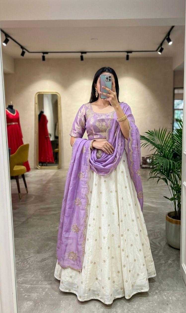 Kanchi Chinon Silk Traditional Lehenga