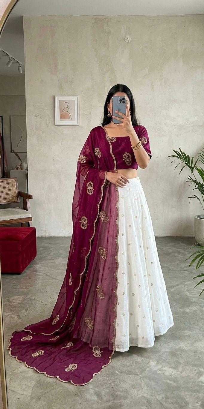 Kanchi Chinon Silk Traditional Lehenga